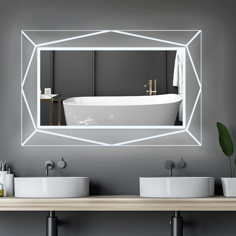 ZYL20 1000x600mm Irregular LED Mirror