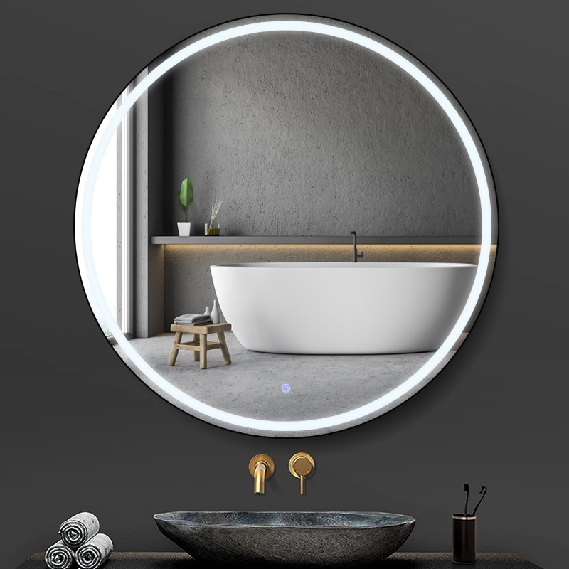 black led mirror bathroom