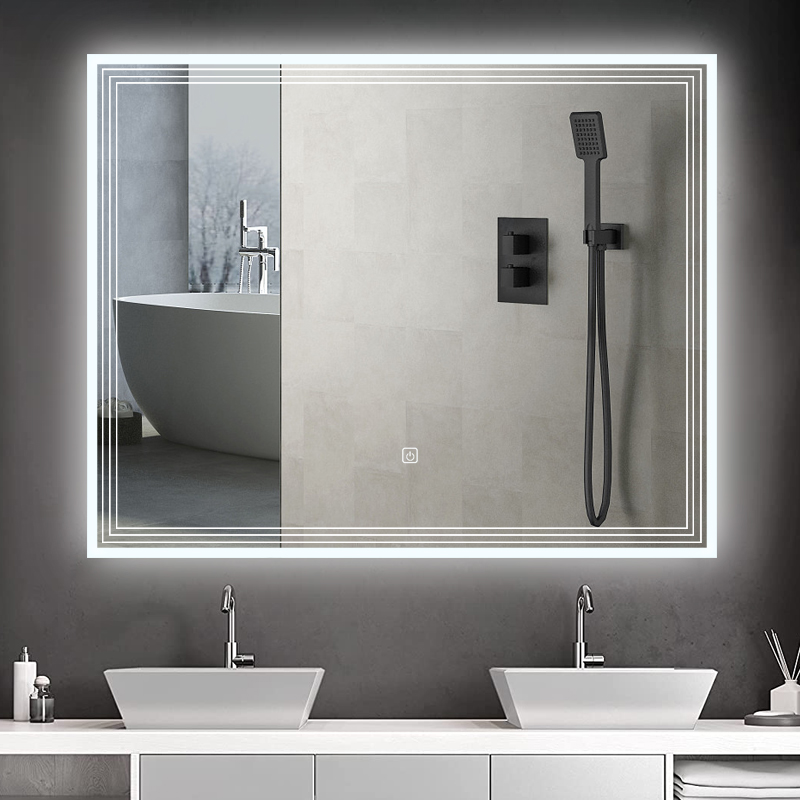 DF69 800x700mm Rectangular LED Mirror