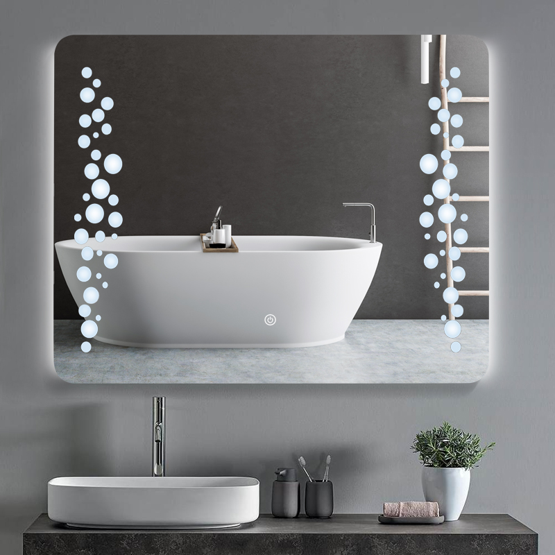 DF54  800x600mm Rectangular LED Mirror