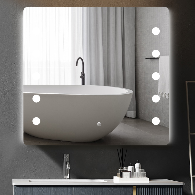 DF41 800x700mm Rectangular LED Mirror