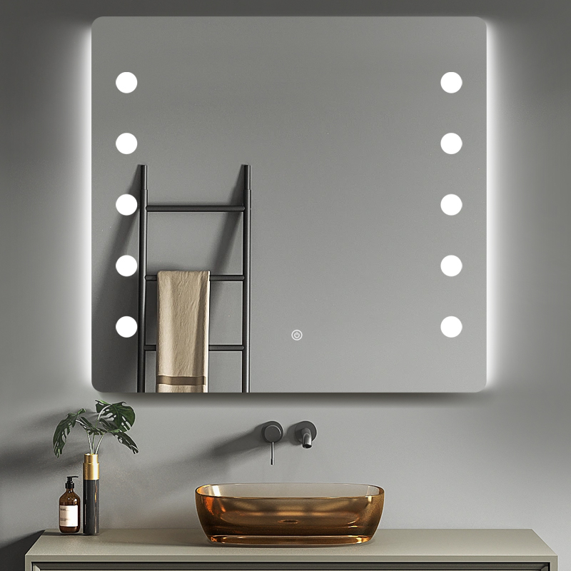 DF41 800x700mm Rectangular LED Mirror