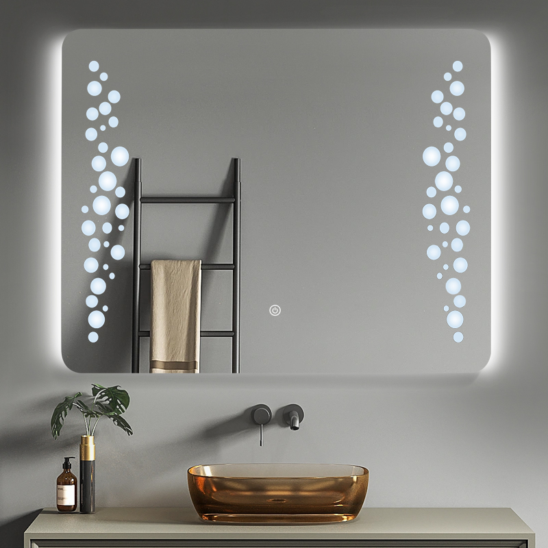 DF54  800x600mm Rectangular LED Mirror