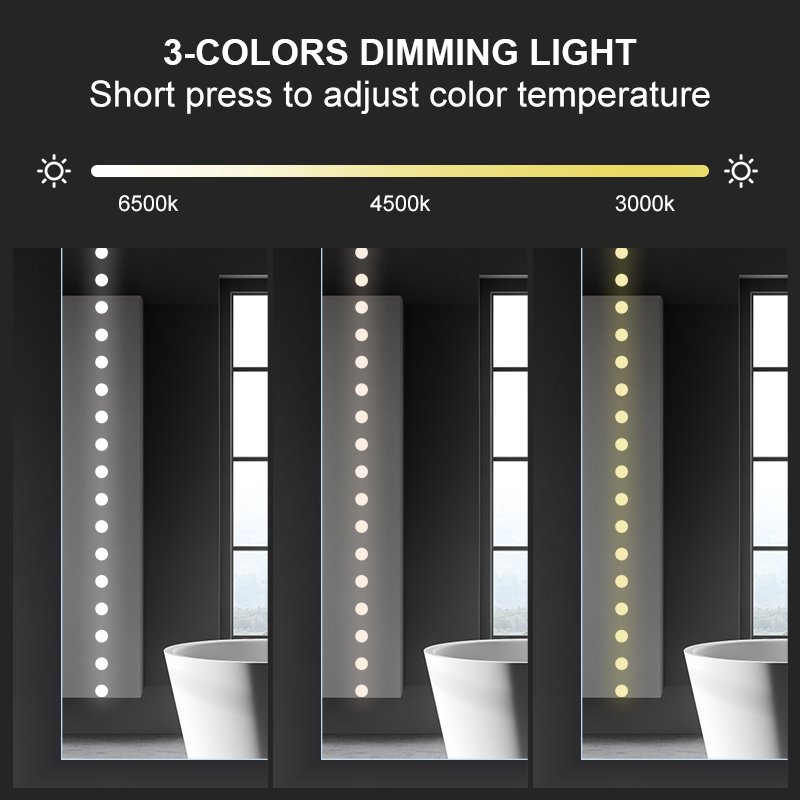 DF64 600x800mm Rectangular LED Mirror