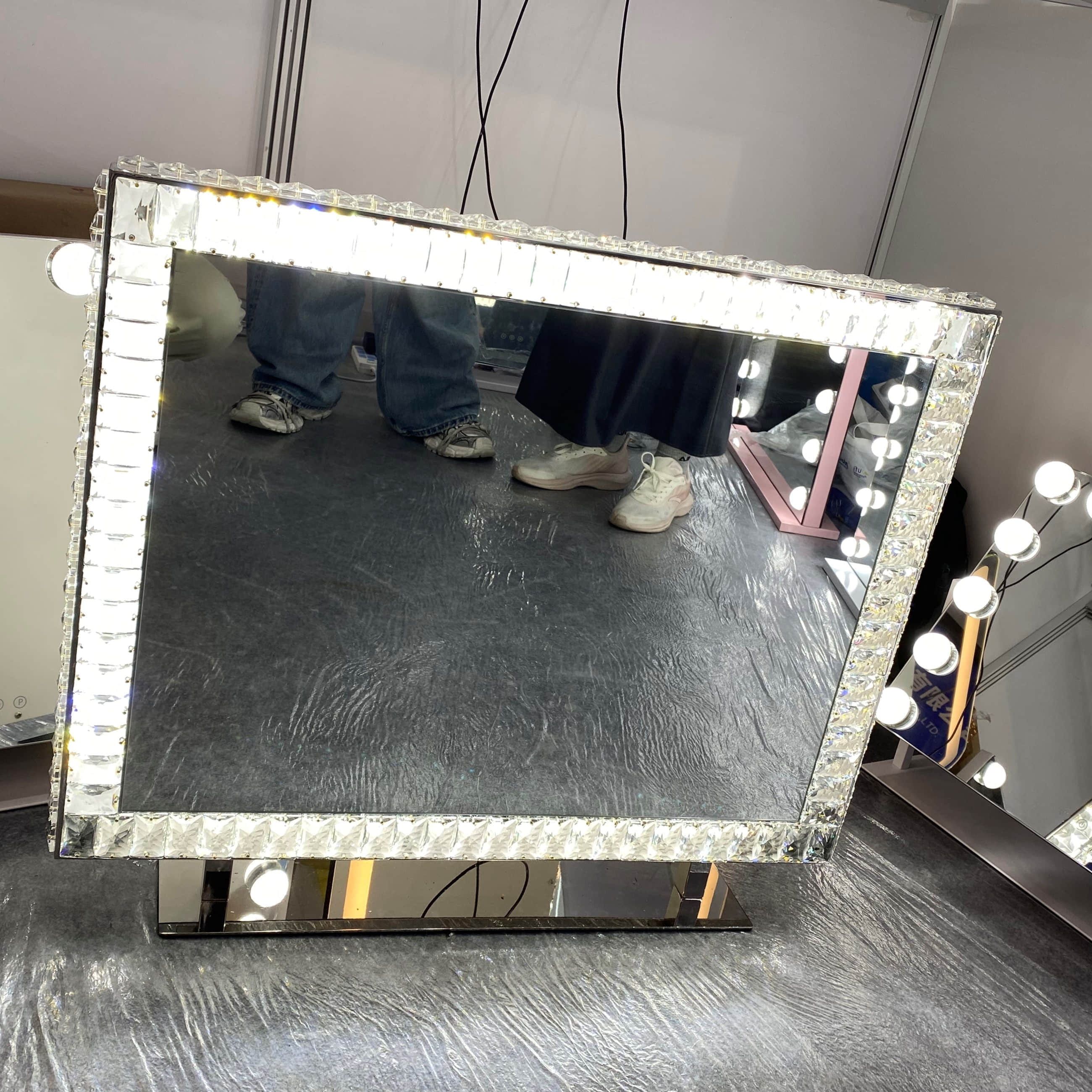 VA12 LED Luxury Crystal Diamond Vanity Mirror