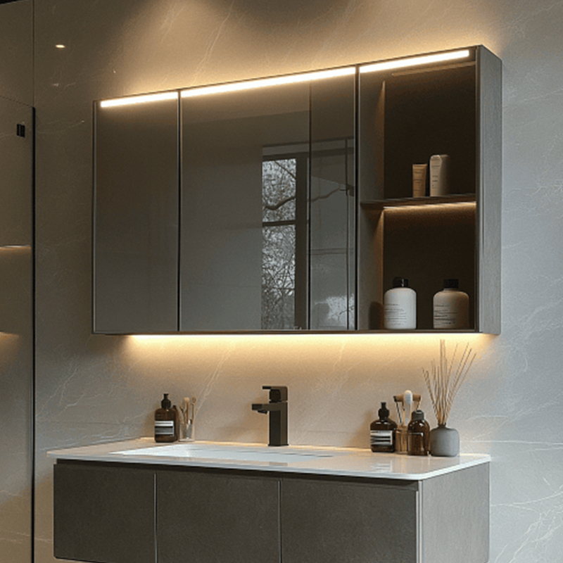 MC05 LED Medicine Cabinet with Mirror for Bathroom