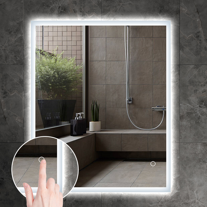 DF72 600x700mm Rectangular LED Mirror