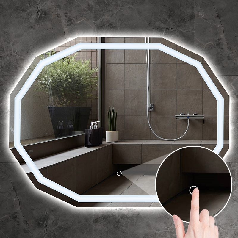 ZYL17 800x600mm Irregular LED Mirror