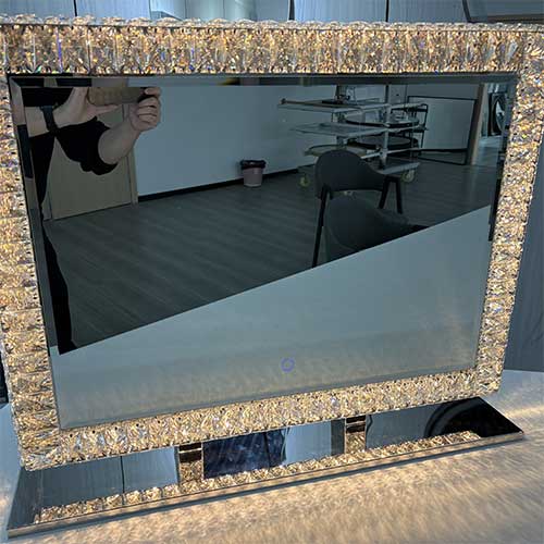 VA15 LED Luxury Crystal Diamond Vanity Mirror