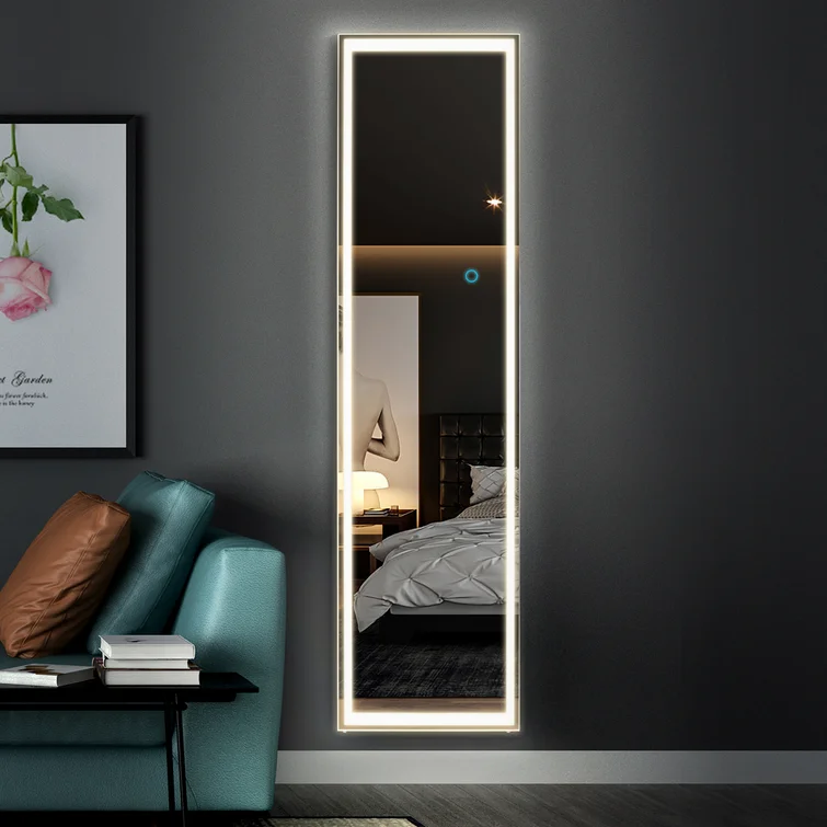 FL01 16''H x 63''W x 0.8''D Rectangle LED Full Length Mirror